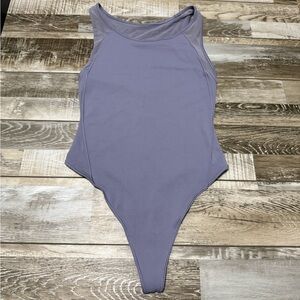 Lululemon Seek The Heat Bodysuit Size 6 LCSN Lilac Stone Color Everlux